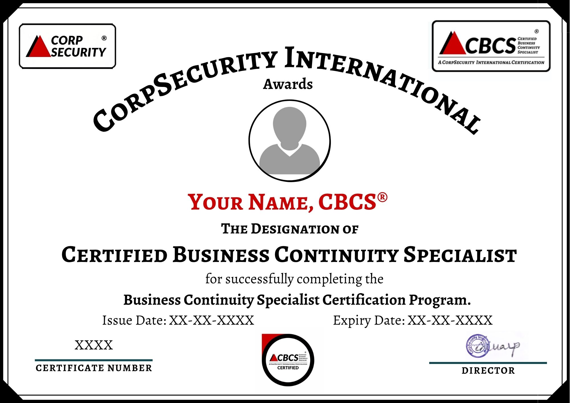 Certified Business Continuity Specialist (CBCS)